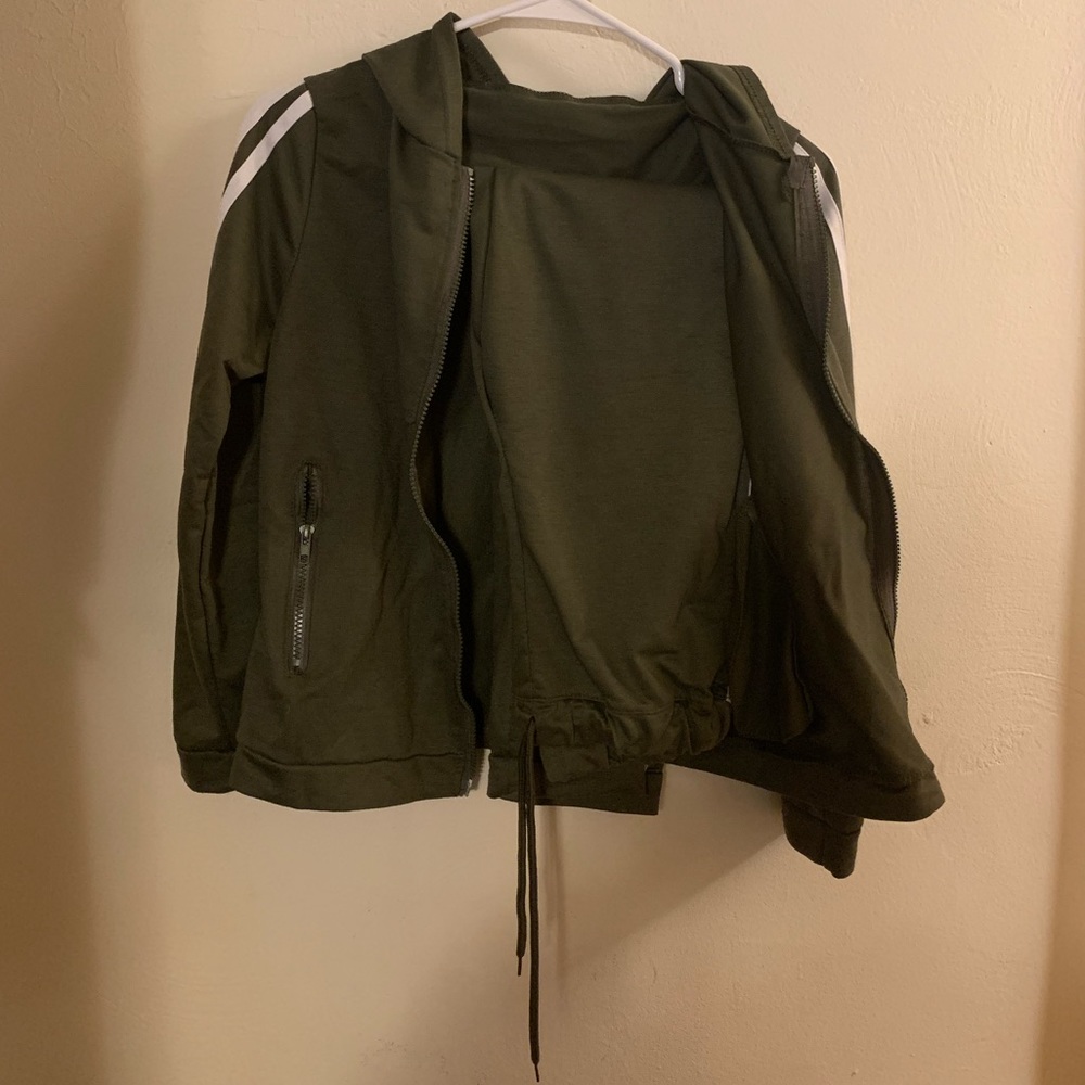 Worn once thin olive jogger set